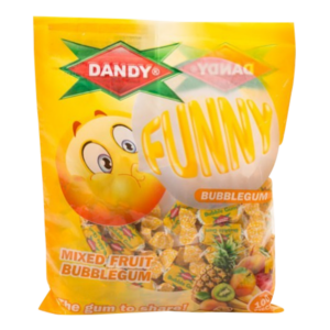 Dandy Mixed Fruit Bubblegum (Yellow) - 100 pieces